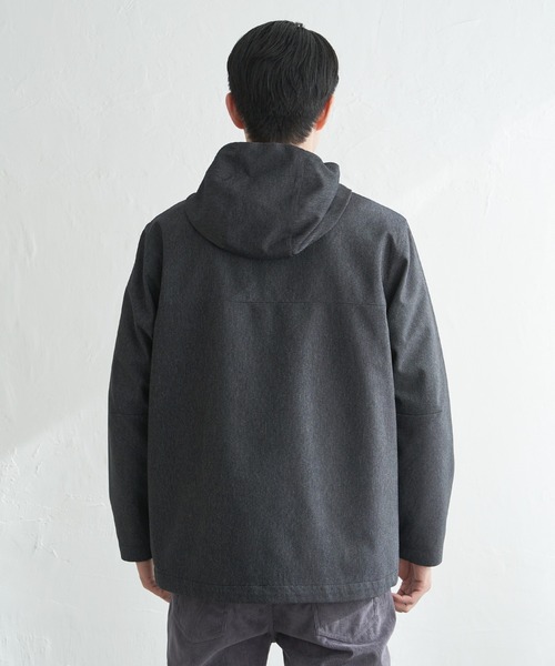 ikka（イッカ）の「【雑誌MonoMax4月号掲載】撥水メランジ ジップマウンテンパーカー「小泉孝太郎さん着用モデル」（マウンテンパーカー・メンズ・グレイッシュベージュ/ブラック/ネイビー・M/XL/L/S）」の13枚目の写真
