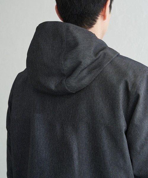 ikka（イッカ）の「【雑誌MonoMax4月号掲載】撥水メランジ ジップマウンテンパーカー「小泉孝太郎さん着用モデル」（マウンテンパーカー・メンズ・グレイッシュベージュ/ブラック/ネイビー・M/XL/L/S）」の17枚目の写真