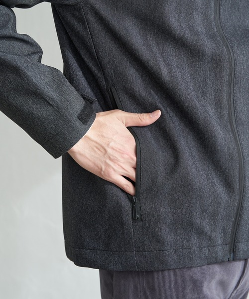 ikka（イッカ）の「【雑誌MonoMax4月号掲載】撥水メランジ ジップマウンテンパーカー「小泉孝太郎さん着用モデル」（マウンテンパーカー・メンズ・グレイッシュベージュ/ブラック/ネイビー・M/XL/L/S）」の20枚目の写真