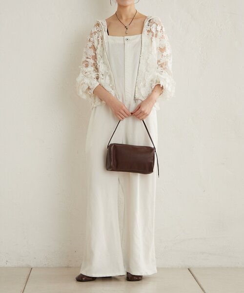 Omekashi（オメカシ）の「レースフーディ（ブルゾン・レディース・オフホワイト/ブラック・FREE）」の16枚目の写真