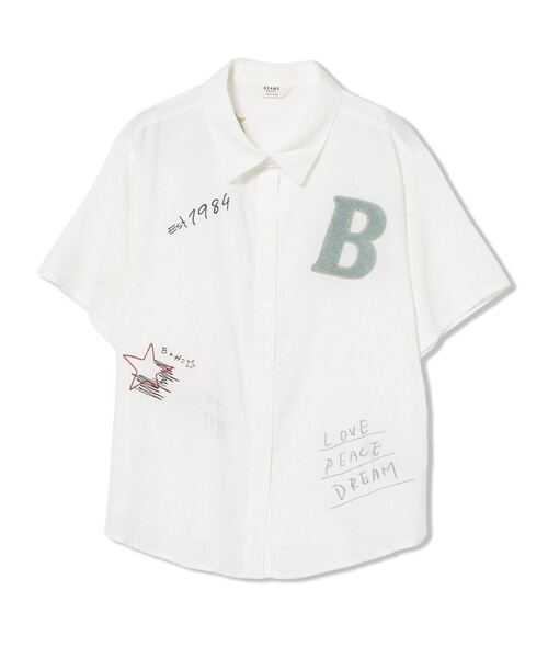 BEAMS HEART(ビームスハート)の「ロゴ 刺繍 シャツ(シャツ/ブラウス・レディース・オフホワイト/オリーブ/ブラック・FREE)」の9枚目の写真