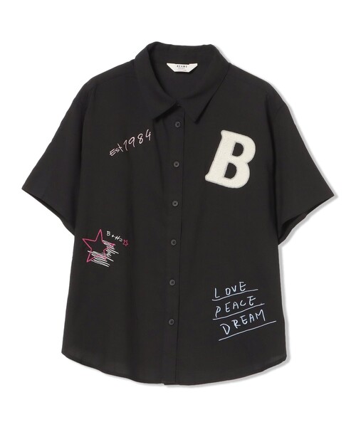 BEAMS HEART(ビームスハート)の「ロゴ 刺繍 シャツ(シャツ/ブラウス・レディース・オフホワイト/オリーブ/ブラック・FREE)」の16枚目の写真
