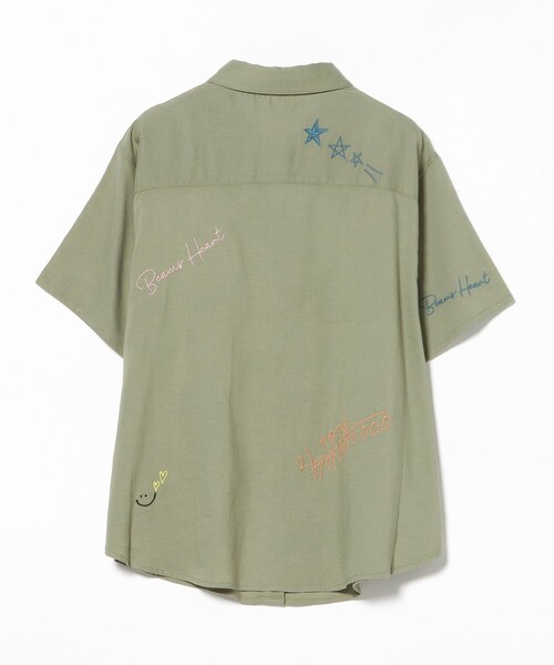 BEAMS HEART(ビームスハート)の「ロゴ 刺繍 シャツ(シャツ/ブラウス・レディース・オフホワイト/オリーブ/ブラック・FREE)」の20枚目の写真