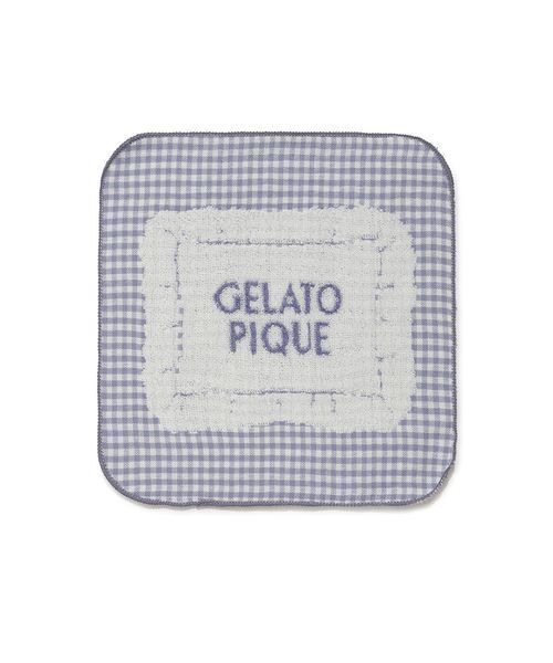 gelato pique(ジェラートピケ)の「ピローモチーフハンドタオル(ハンカチ/ハンドタオル・レディース・ピンク/オフホワイト/ネイビー・F)」の2枚目の写真