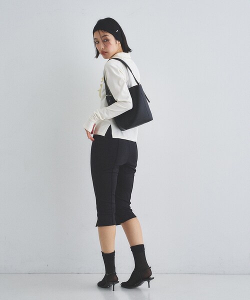 &MyuQ(アンドミューク)の「&MyuQ|JUNO petit(トートバッグ・レディース・ブラック/キャメル・00)」の5枚目の写真
