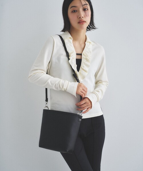 &MyuQ(アンドミューク)の「&MyuQ|JUNO petit(トートバッグ・レディース・ブラック/キャメル・00)」の7枚目の写真