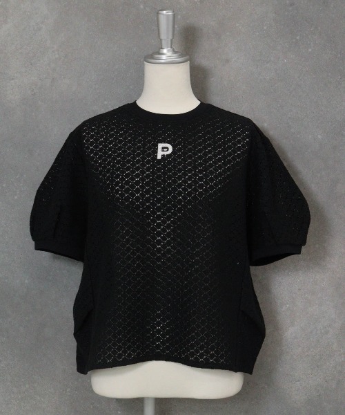 STUDIO PICONE(スタジオピッコーネ)の「クロシェレースプルオーバー(Tシャツ/カットソー・レディース・ホワイト/ブラック・LL/L/M)」の3枚目の写真
