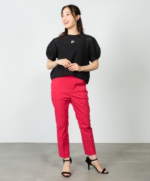 STUDIO PICONE(スタジオピッコーネ)の「クロシェレースプルオーバー(Tシャツ/カットソー・レディース・ホワイト/ブラック・LL/L/M)」の12枚目の写真