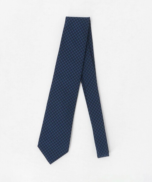 UNITED ARROWS(ユナイテッドアローズ)の「ハウンドトゥース ジャガード ネクタイ(ネクタイ・メンズ・ブラック/ネイビー・FREE)」の2枚目の写真