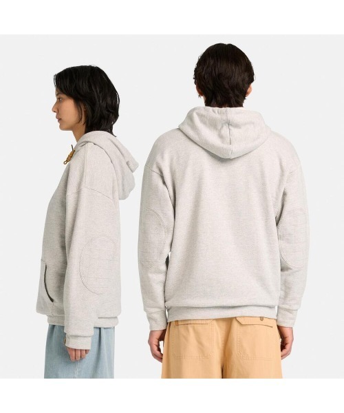 Timberland（ティンバーランド）の「【TOKYO DESIGN COLLECTIVE】ヘリンボーン フルジップ スウェットシャツ ユニセックス（スウェット・メンズ・グレイッシュベージュ・LARGE/MEDIUM/SMALL/X-LARGE/XX-LARGE）」の2枚目の写真