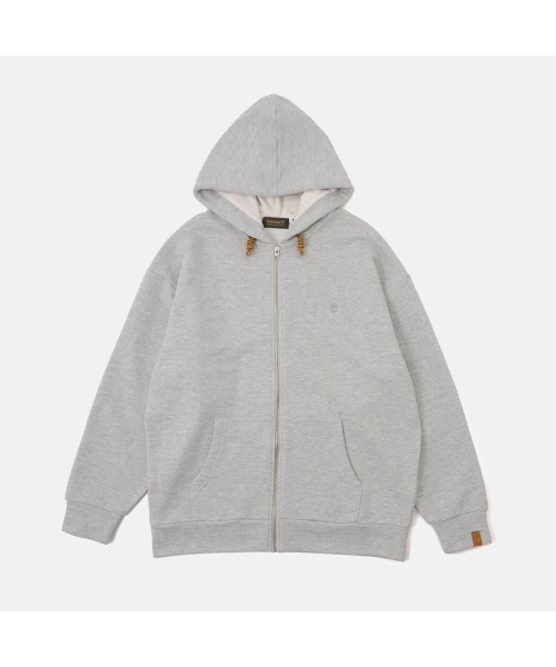 Timberland（ティンバーランド）の「【TOKYO DESIGN COLLECTIVE】ヘリンボーン フルジップ スウェットシャツ ユニセックス（スウェット・メンズ・グレイッシュベージュ・LARGE/MEDIUM/SMALL/X-LARGE/XX-LARGE）」の4枚目の写真
