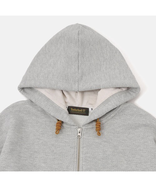 Timberland（ティンバーランド）の「【TOKYO DESIGN COLLECTIVE】ヘリンボーン フルジップ スウェットシャツ ユニセックス（スウェット・メンズ・グレイッシュベージュ・LARGE/MEDIUM/SMALL/X-LARGE/XX-LARGE）」の6枚目の写真