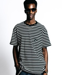 HEAVY OZ FLAG LOGO BORDER POCKET T SHIRT