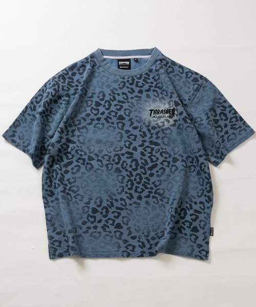 THRASHER(スラッシャー)の「【at】〔THRASHER/スラッシャー〕裏毛/カットデニム レオパード スプレー加工 半袖Tシャツ(Tシャツ/カットソー・メンズ・アッシュグレー/ブラック/ブルー・MEDIUM/LARGE)」の13枚目の写真