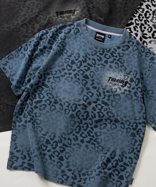 THRASHER(スラッシャー)の「【at】〔THRASHER/スラッシャー〕裏毛/カットデニム レオパード スプレー加工 半袖Tシャツ(Tシャツ/カットソー・メンズ・アッシュグレー/ブラック/ブルー・MEDIUM/LARGE)」の17枚目の写真