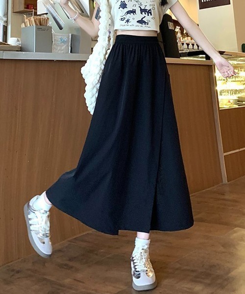 ラップスカート風ワイドパンツ（その他パンツ）｜Flugge（フラッジー