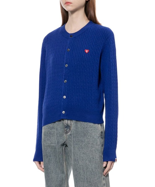 A BATHING APE（アベイシングエイプ）の「HEART BADGE CARDIGAN #1