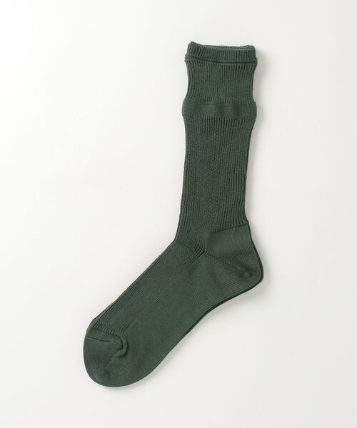 MHL.（エムエイチエル）の「FINE COTTON RIB SOCKS（ソックス/靴下・レディース・ベージュ系その他3/グレー系その他2/グリーン・FREE）」の3枚目の写真
