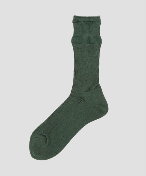 MHL.（エムエイチエル）の「FINE COTTON RIB SOCKS（ソックス/靴下・レディース・ベージュ系その他3/グレー系その他2/グリーン・FREE）」の3枚目の写真