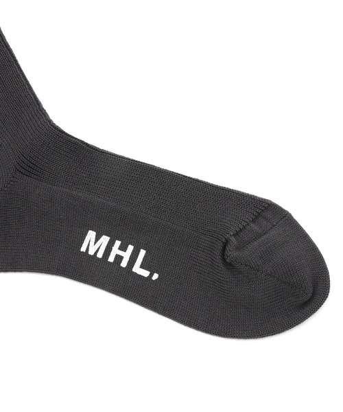 MHL.（エムエイチエル）の「FINE COTTON RIB SOCKS（ソックス/靴下・レディース・ベージュ系その他3/グレー系その他2/グリーン・FREE）」の12枚目の写真