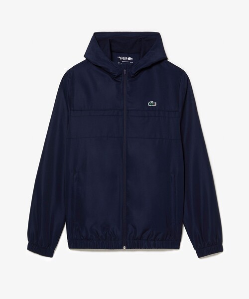 LACOSTE(ラコステ)の「撥水 クイックドライ スポーツトラックジャケット(パーカー・メンズ・ブラック・3/5/4)」の4枚目の写真