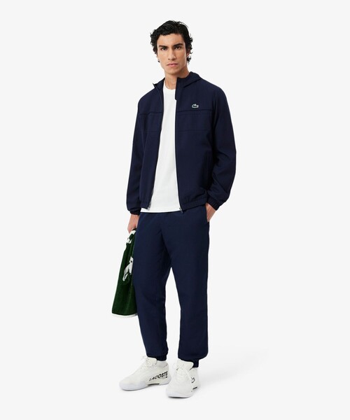 LACOSTE(ラコステ)の「撥水 クイックドライ スポーツトラックジャケット(パーカー・メンズ・ブラック・3/5/4)」の7枚目の写真