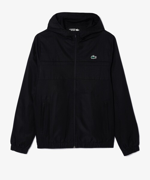 LACOSTE(ラコステ)の「撥水 クイックドライ スポーツトラックジャケット(パーカー・メンズ・ブラック・3/5/4)」の8枚目の写真