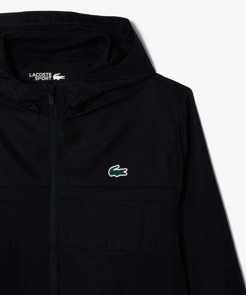 LACOSTE(ラコステ)の「撥水 クイックドライ スポーツトラックジャケット(パーカー・メンズ・ブラック・3/5/4)」の9枚目の写真