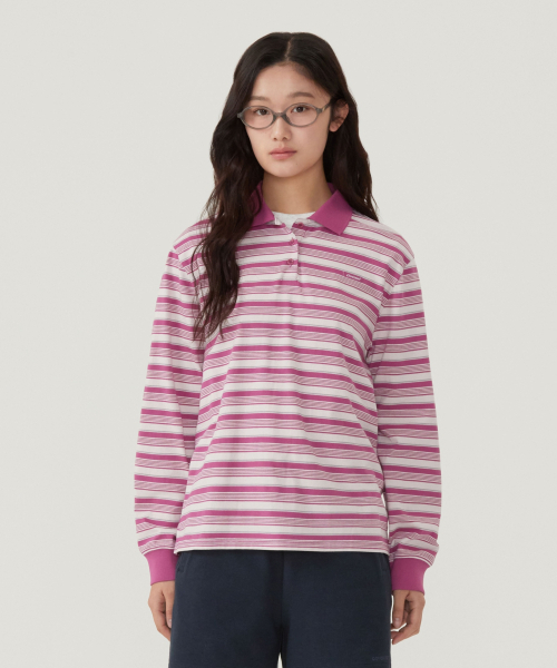 Wimnz Stripe Color длинная рубашка‑платье с длинным рукавом