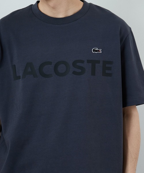 LACOSTE（ラコステ）の「[LACOSTE/ラコステ] ヘビーウェイト ロゴプリントTシャツ（Tシャツ/カットソー・レディース・ホワイト/キナリ/ブラック/チャコールグレー・2/4/3）」の18枚目の写真