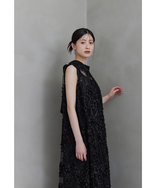 niana(ニアナ)の「デイジーフラワードットドレス Aライン マタニティ パーティードレス オケージョンドレス 結婚式 二次会 同窓会 お呼ばれワンピース(ドレス・レディース・ブラック/アイボリー・M/M-Short)」の14枚目の写真