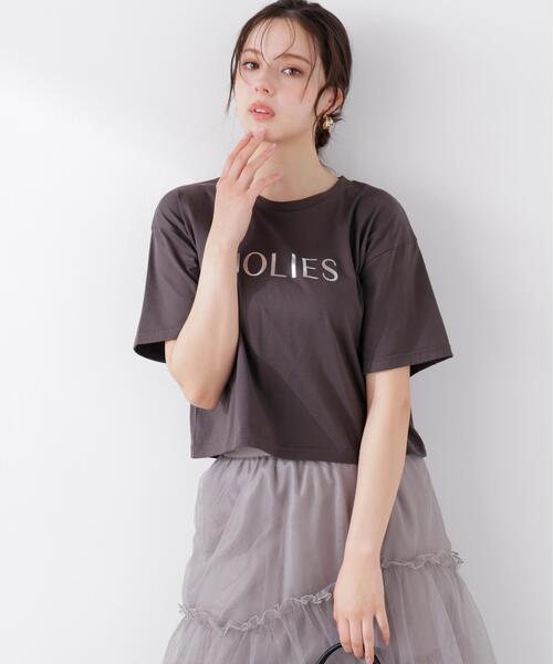 PROPORTION BODY DRESSING（プロポーションボディドレッシング）の「キラプリントＴ / 1216160300（Tシャツ/カットソー・レディース・ダークグレー/ホワイト・FREE）」の3枚目の写真