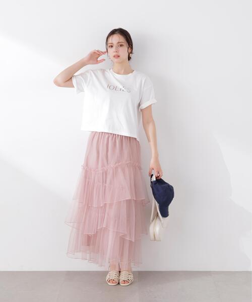 PROPORTION BODY DRESSING（プロポーションボディドレッシング）の「キラプリントＴ / 1216160300（Tシャツ/カットソー・レディース・ダークグレー/ホワイト・FREE）」の8枚目の写真