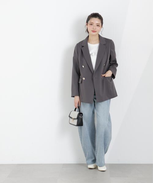 PROPORTION BODY DRESSING（プロポーションボディドレッシング）の「キラプリントＴ / 1216160300（Tシャツ/カットソー・レディース・ダークグレー/ホワイト・FREE）」の14枚目の写真