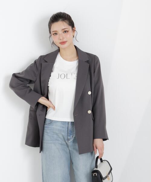 PROPORTION BODY DRESSING（プロポーションボディドレッシング）の「キラプリントＴ / 1216160300（Tシャツ/カットソー・レディース・ダークグレー/ホワイト・FREE）」の15枚目の写真