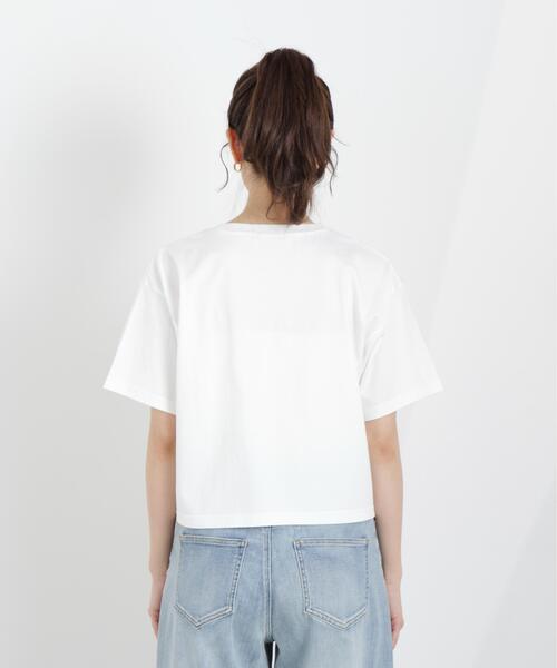 PROPORTION BODY DRESSING（プロポーションボディドレッシング）の「キラプリントＴ / 1216160300（Tシャツ/カットソー・レディース・ダークグレー/ホワイト・FREE）」の19枚目の写真