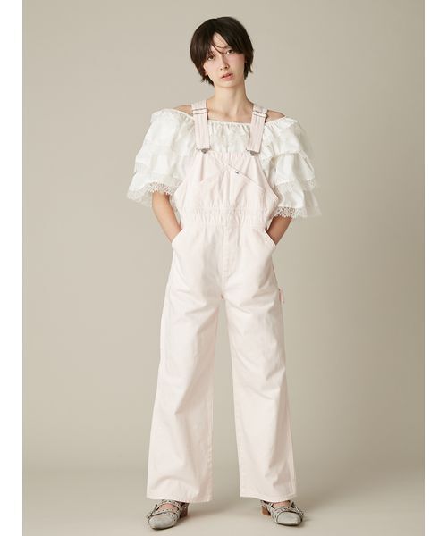 FURFUR(ファーファー)の「Leeコラボデニムオーバーオール(デニムパンツ・レディース・サックスブルー/オフホワイト/ネイビー/ピンク・0/1)」の12枚目の写真
