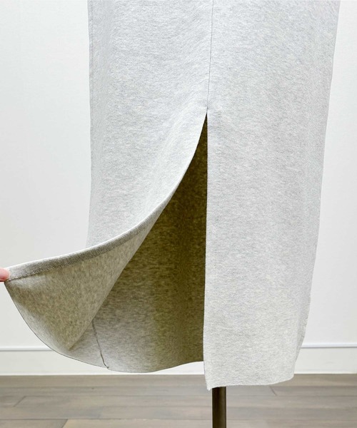 PICCIN(ピッチン)の「ニットスカート(スカート・レディース・チャコールグレー/ライトグレー・M)」の19枚目の写真