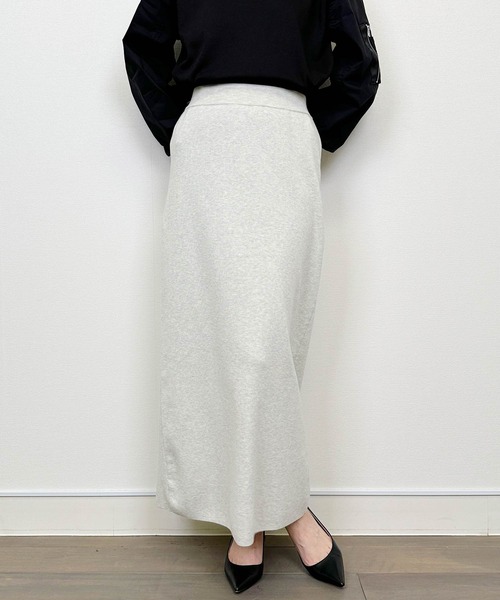 PICCIN(ピッチン)の「ニットスカート(スカート・レディース・チャコールグレー/ライトグレー・M)」の13枚目の写真