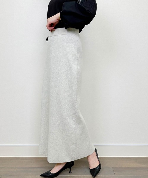 PICCIN(ピッチン)の「ニットスカート(スカート・レディース・チャコールグレー/ライトグレー・M)」の11枚目の写真