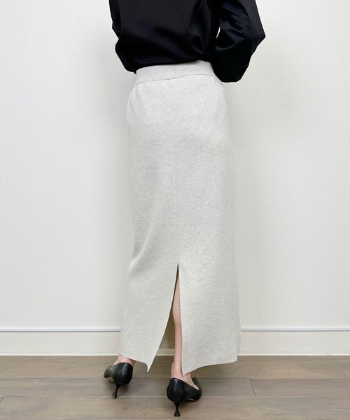 PICCIN(ピッチン)の「ニットスカート(スカート・レディース・チャコールグレー/ライトグレー・M)」の12枚目の写真