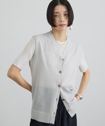 SALON adam et rope' | 【WEB限定】ドライタッチメタルボタンニットジレ / ベスト［洗える］(ベスト)