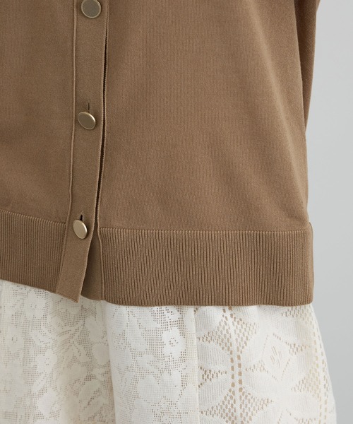 SALON adam et rope'（サロン アダム エ ロペ）の「【WEB限定】ドライタッチメタルボタンニットジレ / ベスト［洗える］（ベスト・レディース・ネイビー/グレー系その他/ブラウン・FREE）」の22枚目の写真