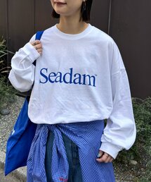 SEADAM（シーダム）の「【WEB限定】SEADAMビッグシルエットロゴロンTEE（Tシャツ/カットソー）」