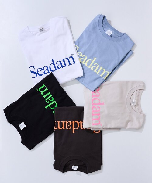 SEADAM（シーダム）の「【WEB限定】SEADAMビッグシルエットロゴロンTEE（Tシャツ/カットソー・レディース・チャコールグレー/ブラック/グレー/ホワイト/ブルー・SMALL/X-LARGE/LARGE/MEDIUM）」の6枚目の写真