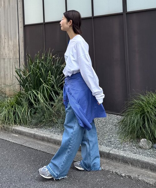 SEADAM（シーダム）の「【WEB限定】SEADAMビッグシルエットロゴロンTEE（Tシャツ/カットソー・レディース・チャコールグレー/ブラック/グレー/ホワイト/ブルー・SMALL/X-LARGE/LARGE/MEDIUM）」の12枚目の写真