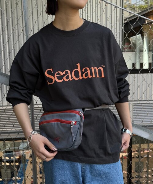 SEADAM(シーダム)の「【WEB限定】SEADAMビッグシルエットロゴロンTEE(Tシャツ/カットソー・レディース・チャコールグレー/ブラック/グレー/ホワイト/ブルー・SMALL/X-LARGE/LARGE/MEDIUM)」の20枚目の写真
