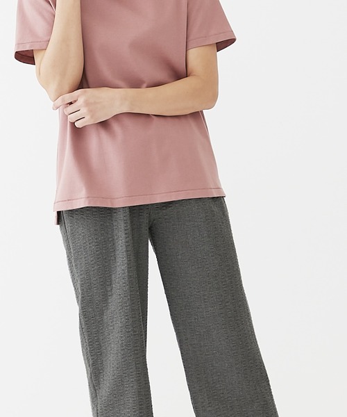 BACKYARD FAMILY（バックヤードファミリー）の「爽快肌さらリラックスパンツ（その他ルームウェア・レディース・ネイビー/グレー/ワイン・LL/M）」の2枚目の写真