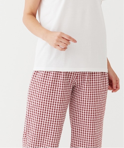 BACKYARD FAMILY（バックヤードファミリー）の「爽快肌さらリラックスパンツ（その他ルームウェア・レディース・ネイビー/グレー/ワイン・LL/M）」の13枚目の写真