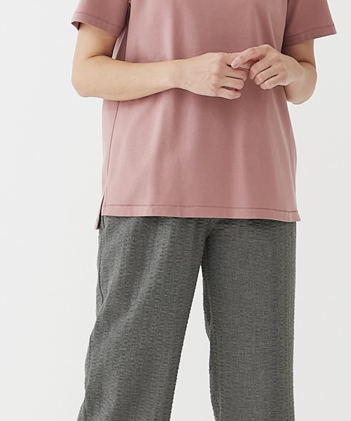 BACKYARD FAMILY（バックヤードファミリー）の「爽快肌さらリラックスパンツ（その他ルームウェア・レディース・ネイビー/グレー/ワイン・LL/M）」の15枚目の写真